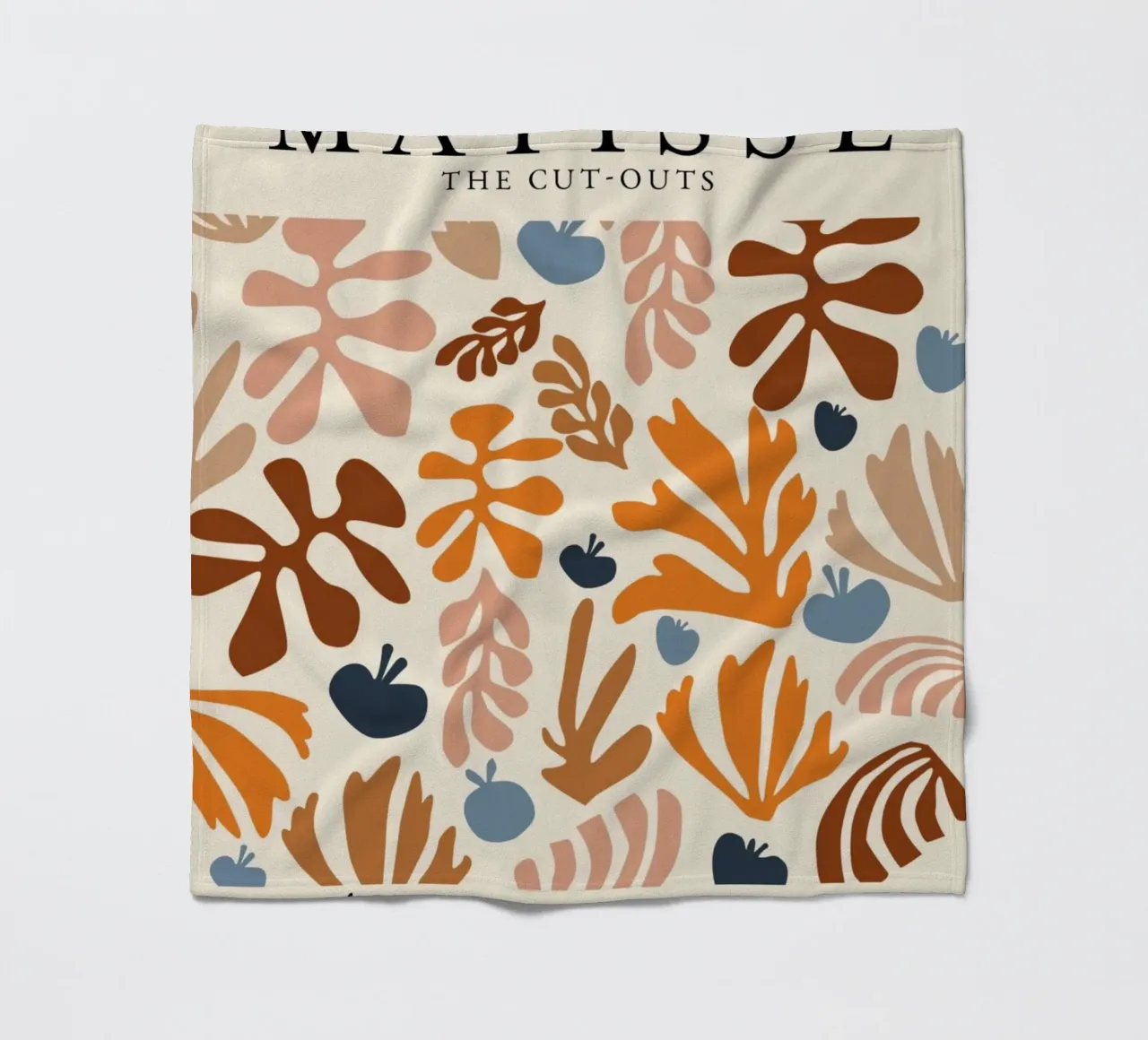 Matisse "The Cut-Outs" Botanical Abstract & Zitat Poster Fleecedecke von homdeco