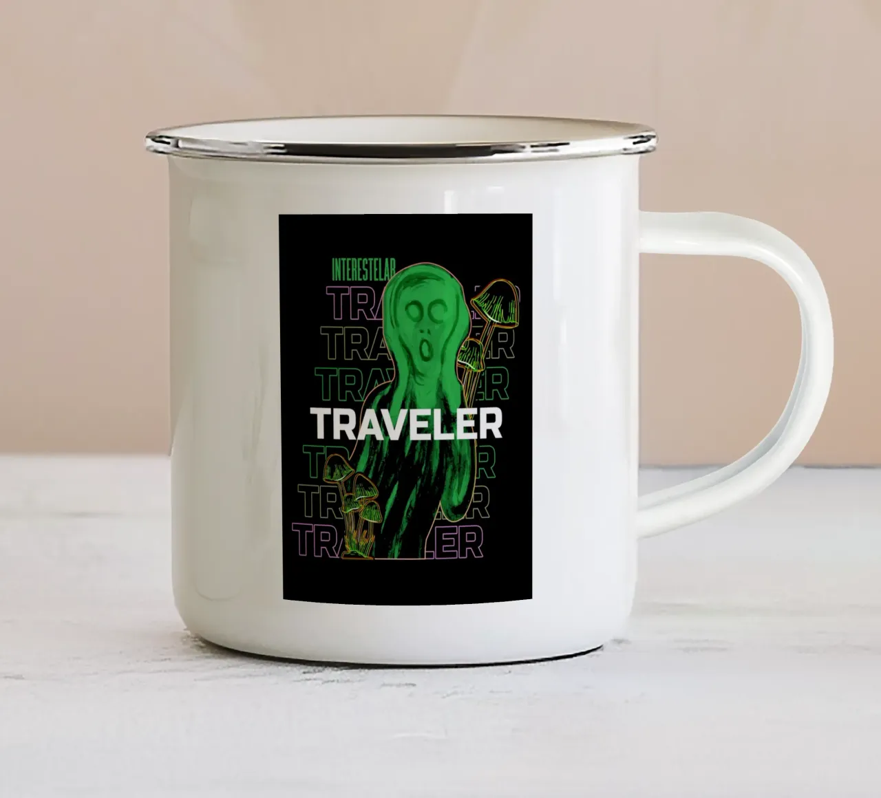 Viaggiatore tazza in smalto da sayre shop
