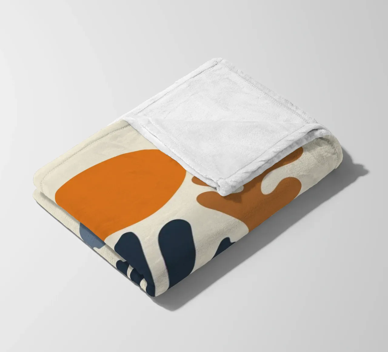 Forme organiche e sole astratto di ispirazione matissiana coperta in pile da homdeco