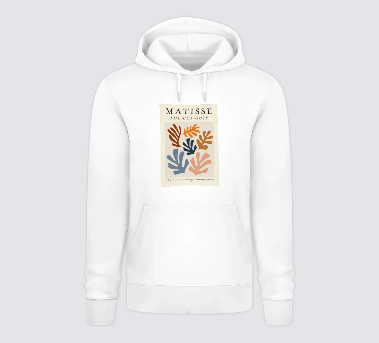 Matisse "I ritagli", astratto botanico e citazione felpa con cappuccio da homdeco