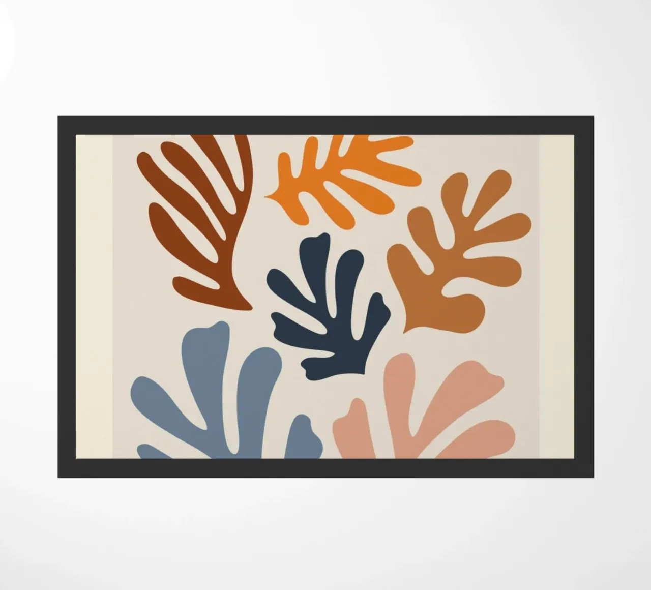 Matisse "Die Ausschnitte" Botanischer Abstrakt & Zitat Fußmatte von homdeco