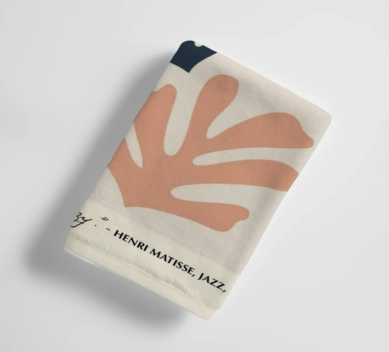 Matisse "The Cut-Outs" Botanical Abstract & Quote towel by homdeco