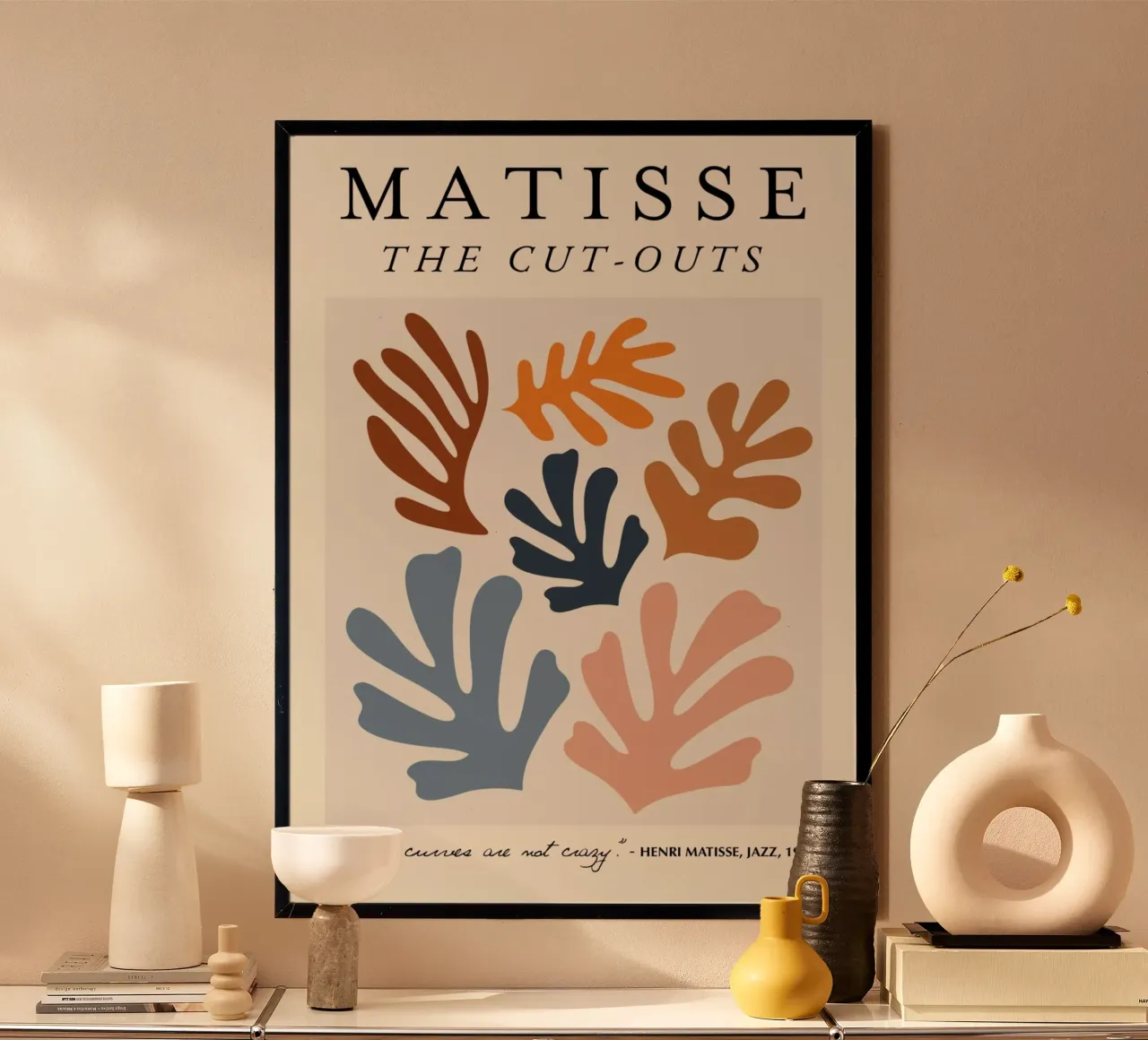 Matisse "Die Ausschnitte" Botanischer Abstrakt & Zitat Hahnemühle von homdeco
