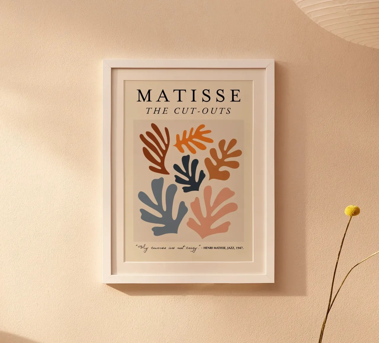 Matisse "Die Ausschnitte" Botanischer Abstrakt & Zitat Hahnemühle von homdeco