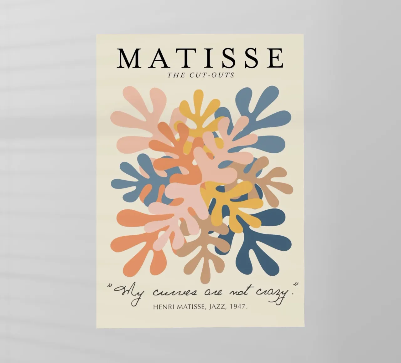 Poster Matisse "I ritagli" Foglie astratte calde e fredde pellicola backlit da homdeco
