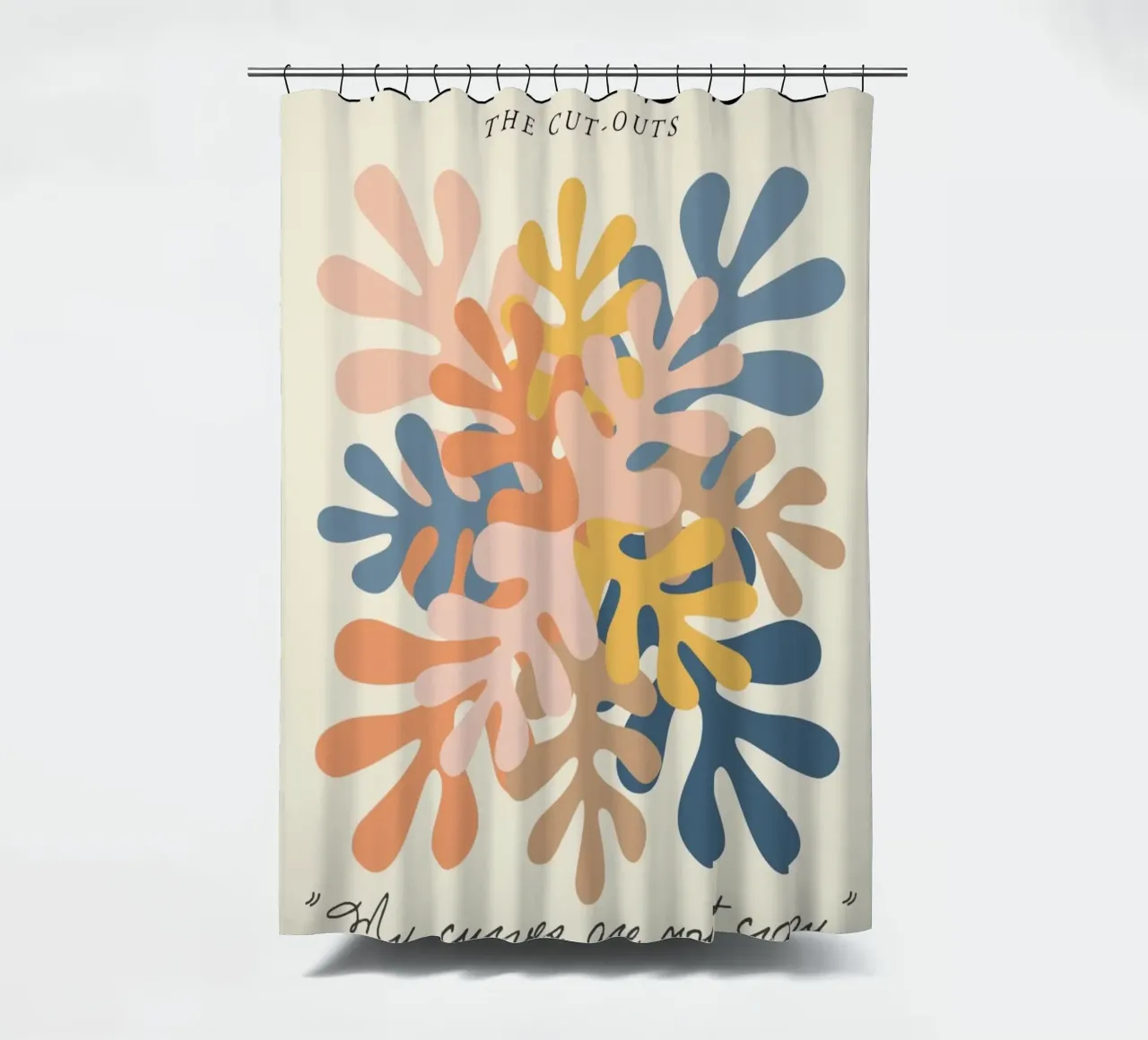 Poster Matisse "I ritagli" Foglie astratte calde e fredde tenda da doccia da homdeco