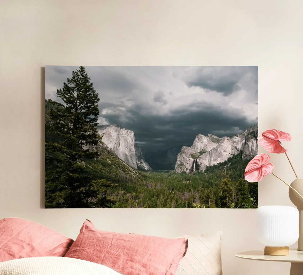 Yosemite National Park, VS canvas met Baklijst van Wanderlust Vibes