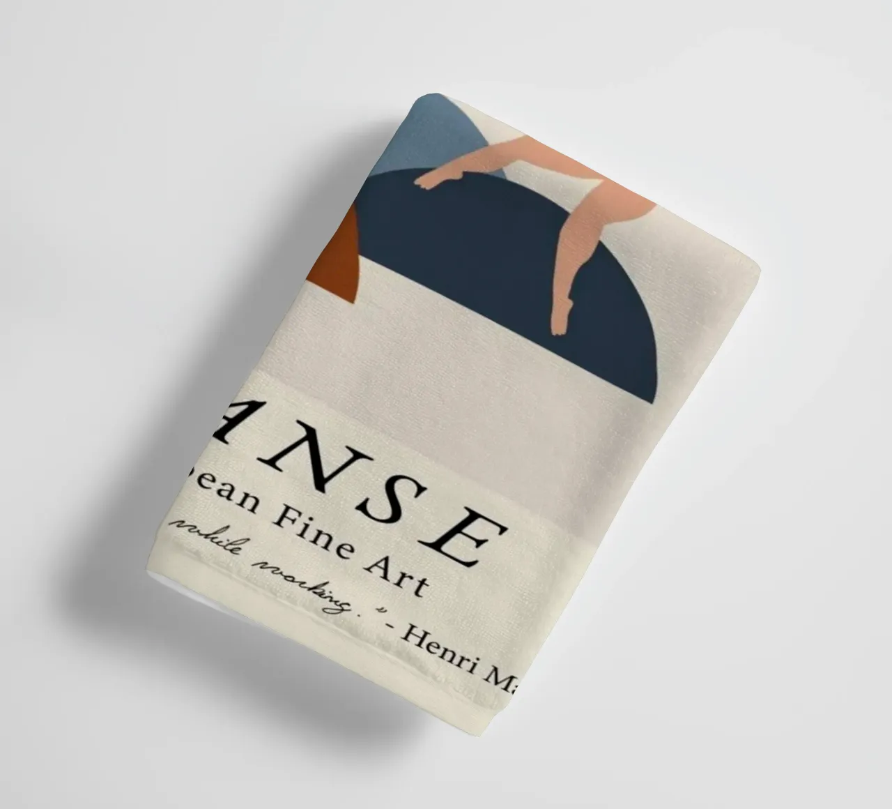 Matisse "La Danse" Abstract Figures & Quote Poster towel by homdeco