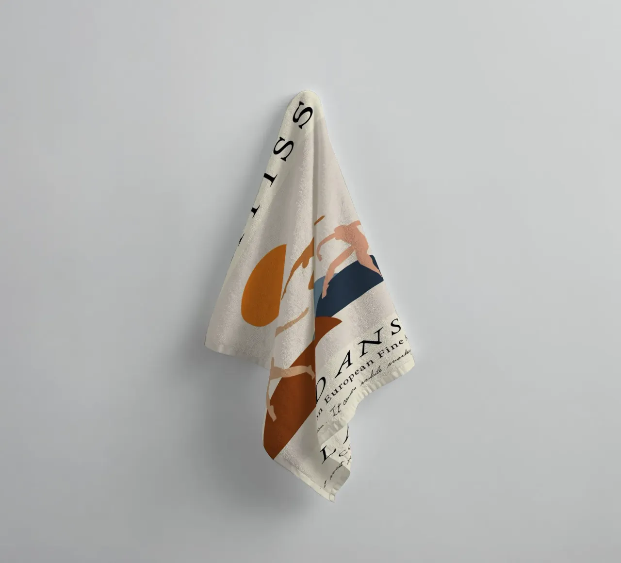 Matisse "La Danse" Abstract Figures & Quote Poster towel by homdeco