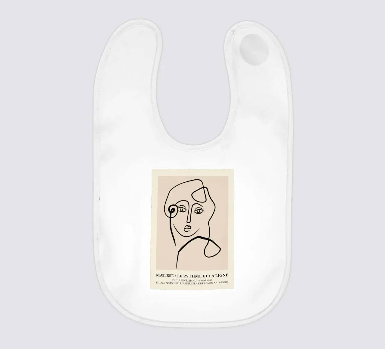 Poster Matisse "Ritmo e linea" Volti astratti bavaglino da homdeco