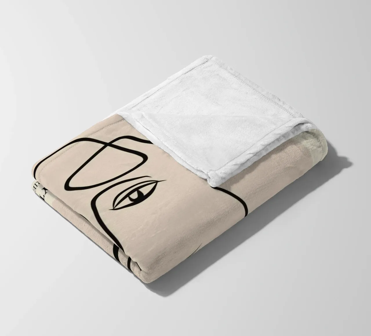 Poster Matisse "Ritmo e linea" Volti astratti coperta in pile da homdeco