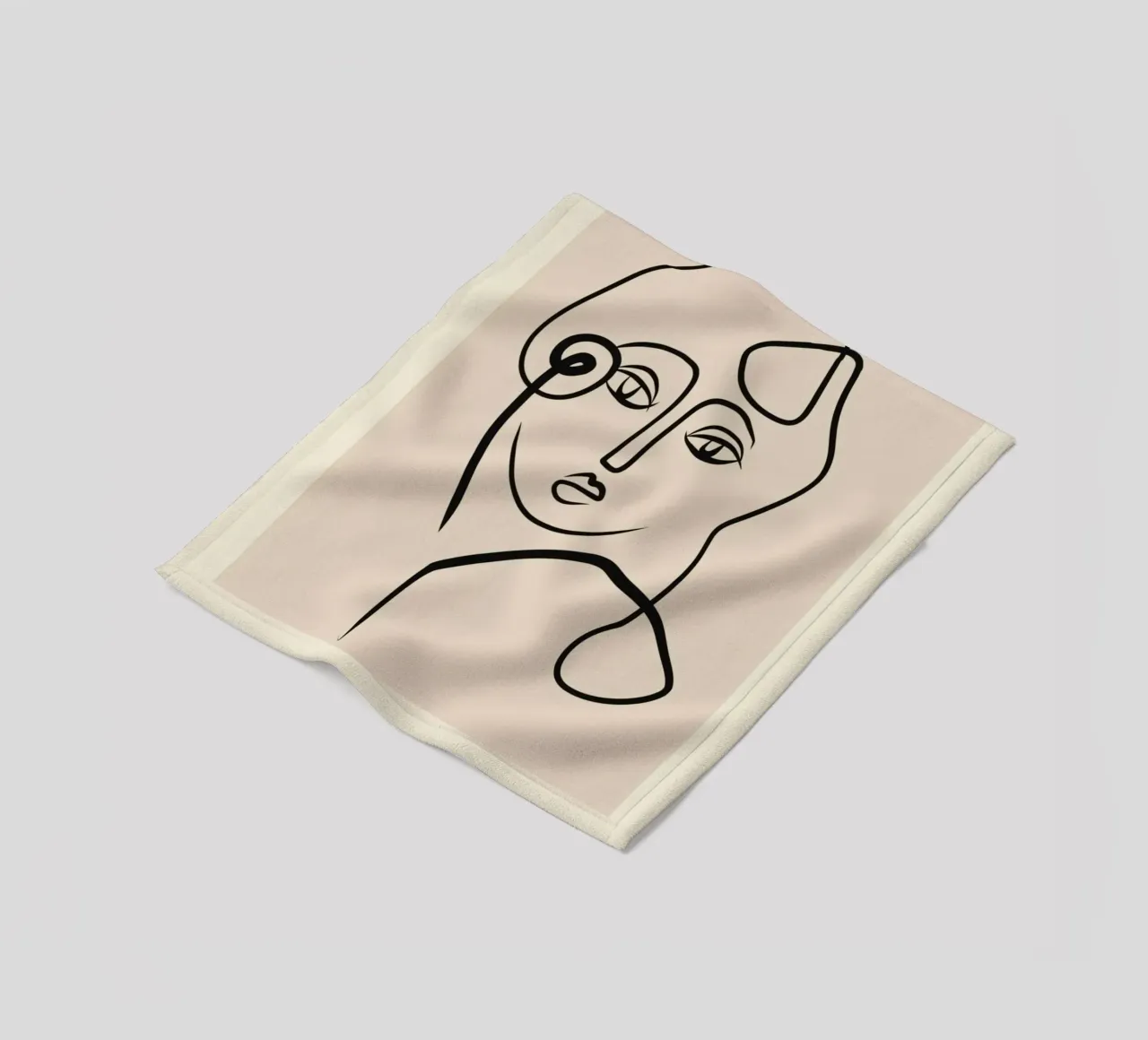 Poster Matisse "Ritmo e linea" Volti astratti coperta in pile da homdeco