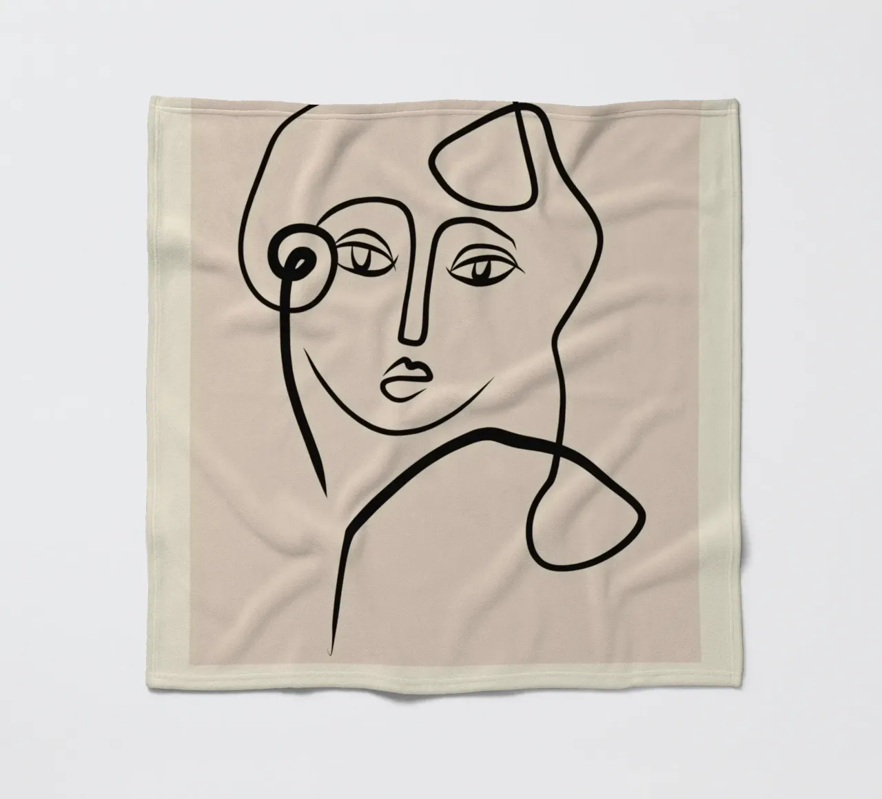 Poster Matisse "Ritmo e linea" Volti astratti coperta in pile da homdeco
