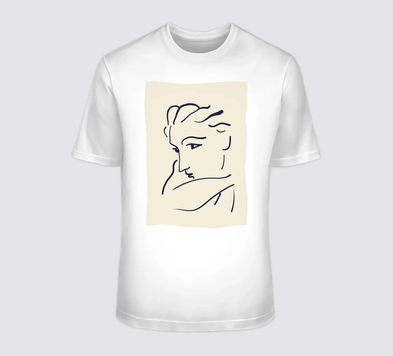Matisse "Gesicht" Abstract Face Line Art Print T-Shirt von homdeco