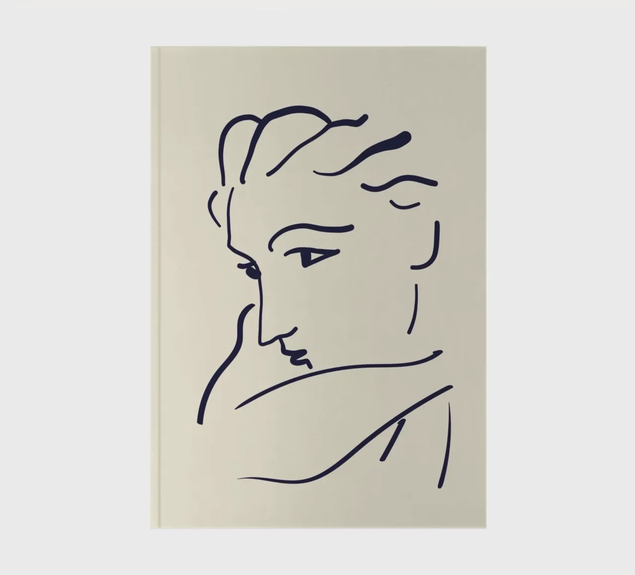 Matisse "Visage" Abstract Face Line Art Print carnet de notes de homdeco