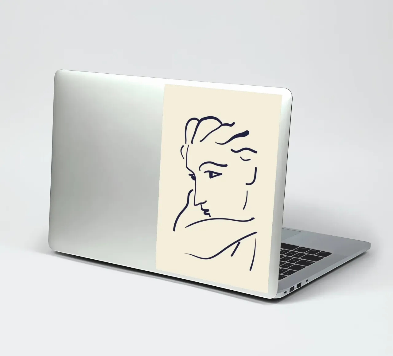 Matisse "Visage" Abstract Face Line Art Print autocollant de homdeco
