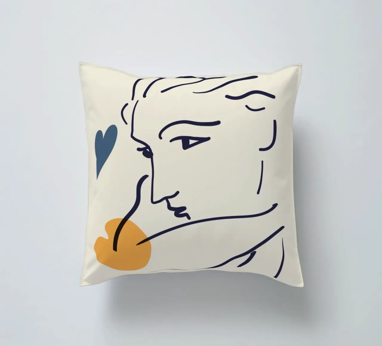Poster Matisse "Visage" Line Art e forme astratte cuscino da homdeco