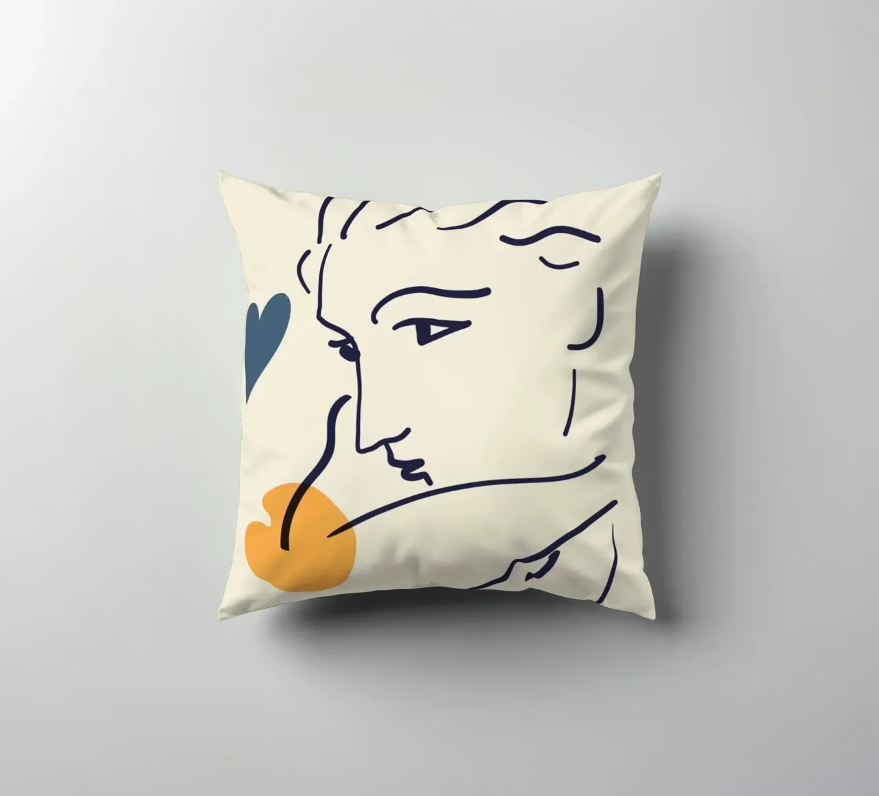 Poster Matisse "Visage" Line Art e forme astratte cuscino da homdeco