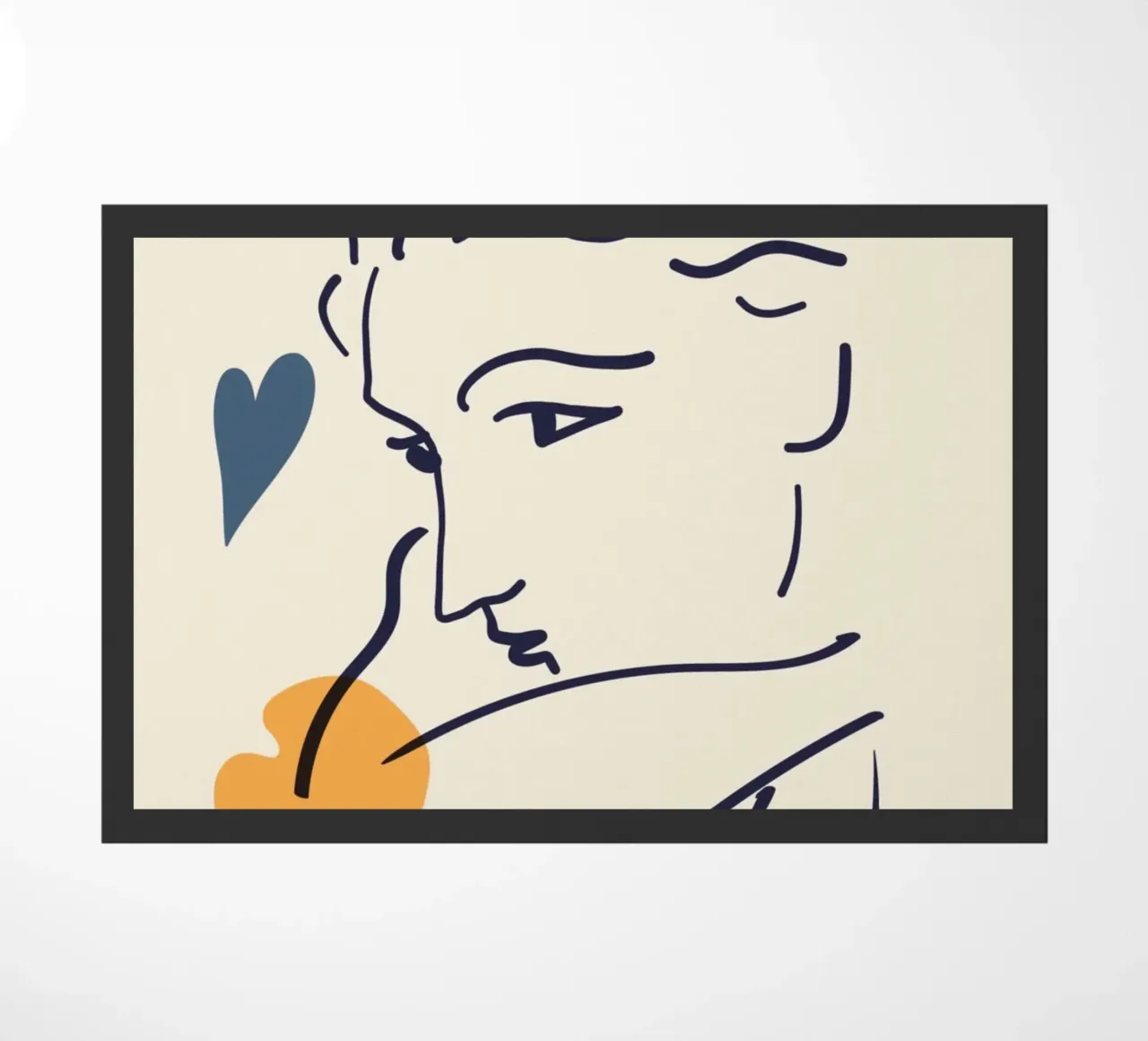 Poster Matisse "Visage" Line Art e forme astratte zerbino da homdeco
