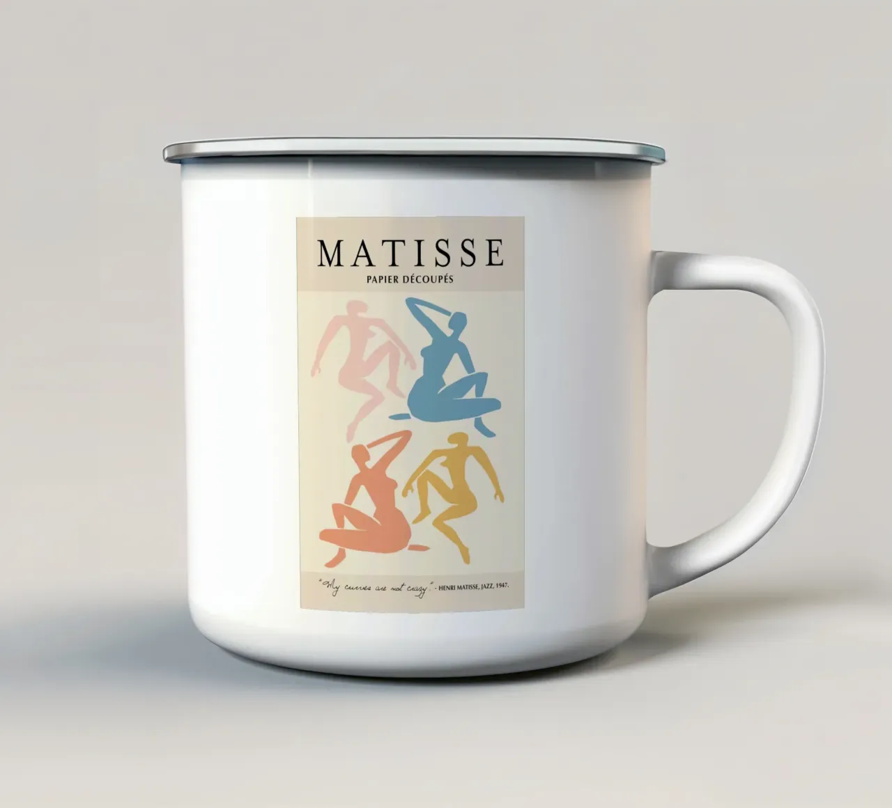 Poster Matisse "Papier Découpés" Nudi danzanti e citazioni tazza in smalto da homdeco