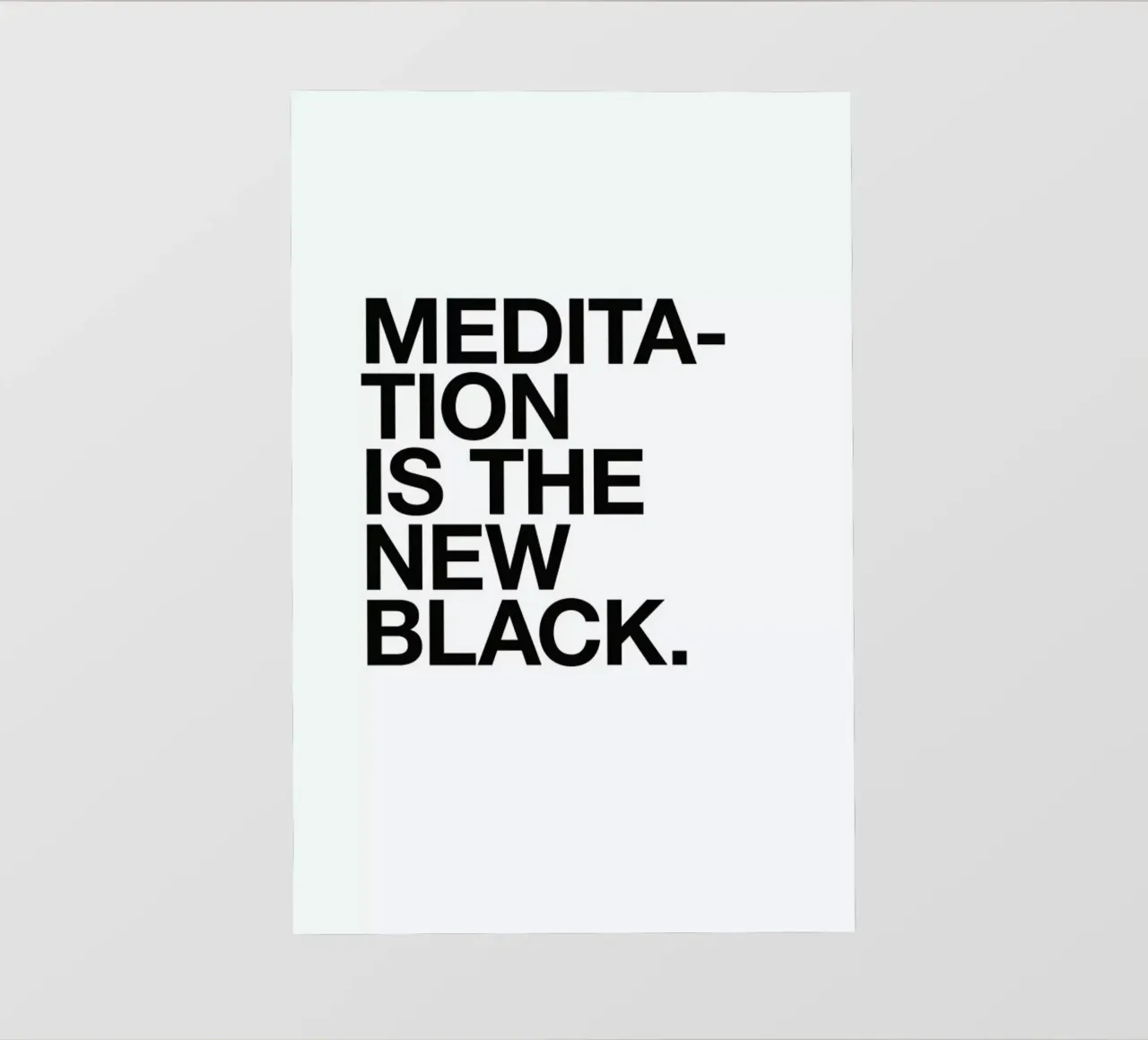 Meditation black telo in pvc da Studio One