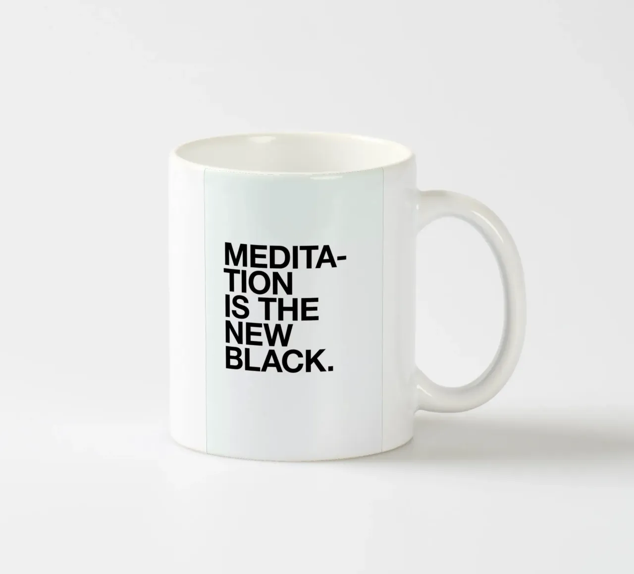 Meditation black tazza in ceramica da Studio One