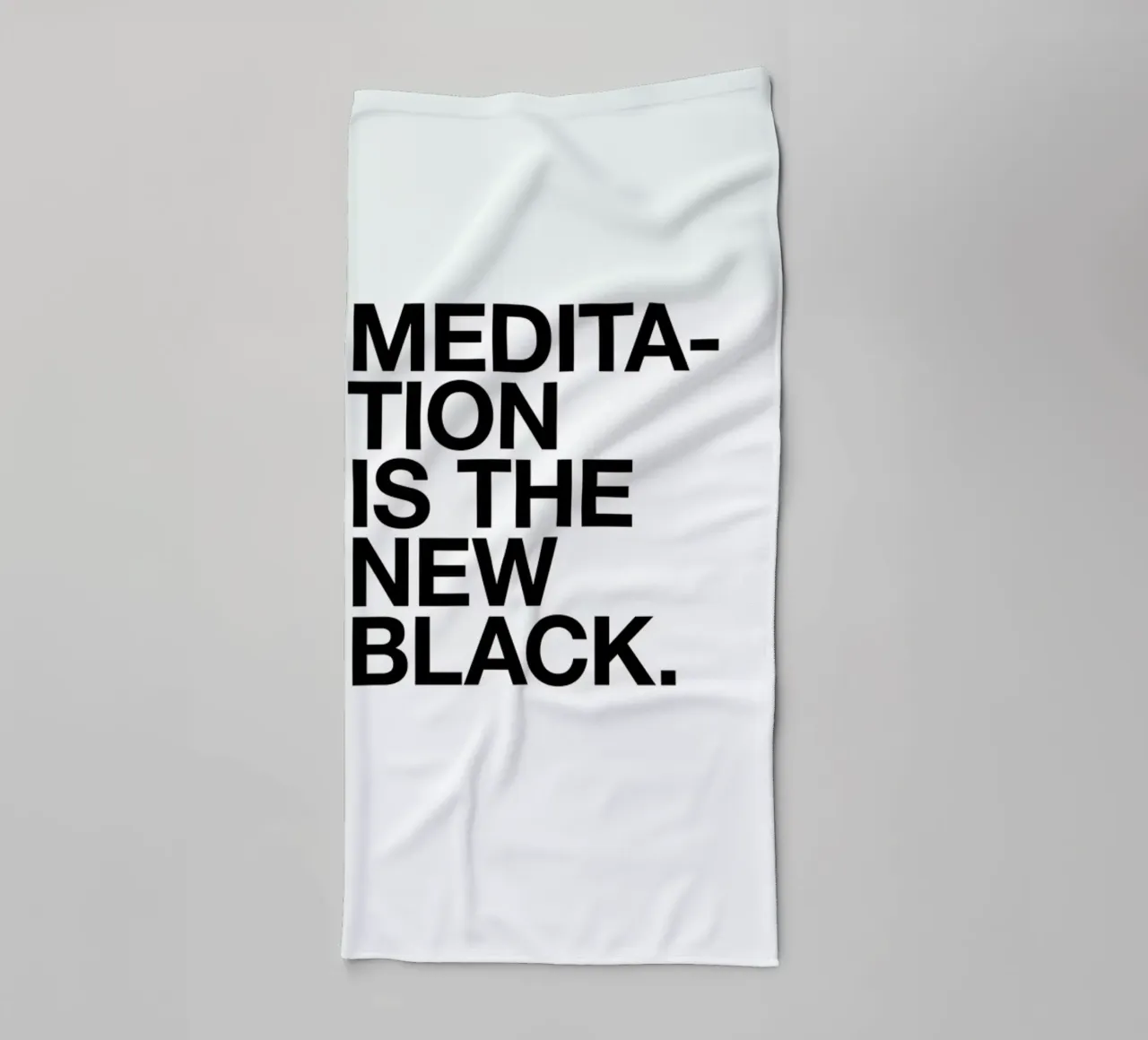 Meditation black asciugamano da bagno da Studio One