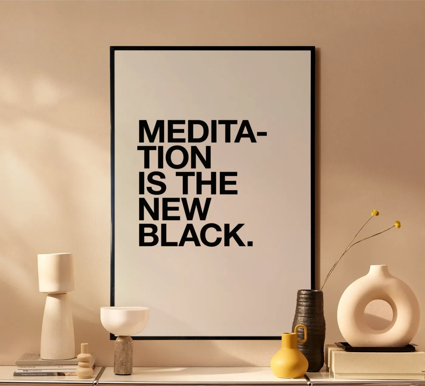 Meditation black poster da Studio One