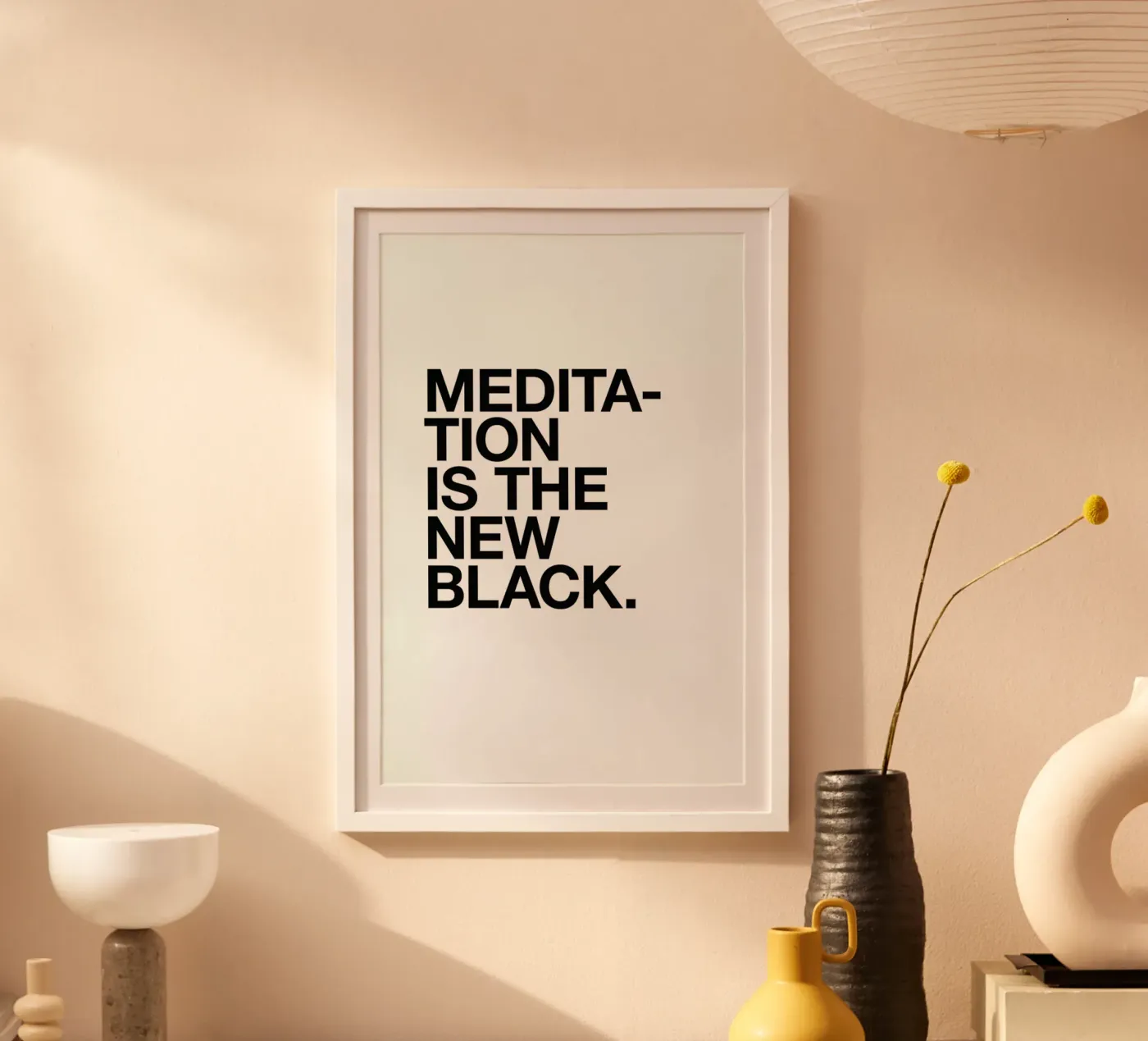 Meditation black poster da Studio One