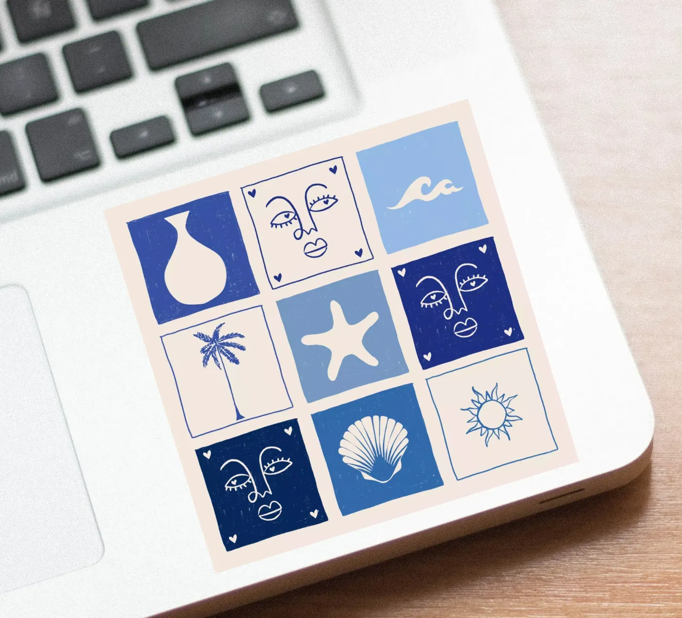 BLUE Sticker von Shatha Al Dafai