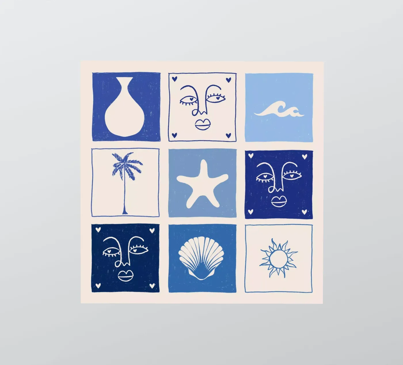 BLUE Sticker von Shatha Al Dafai