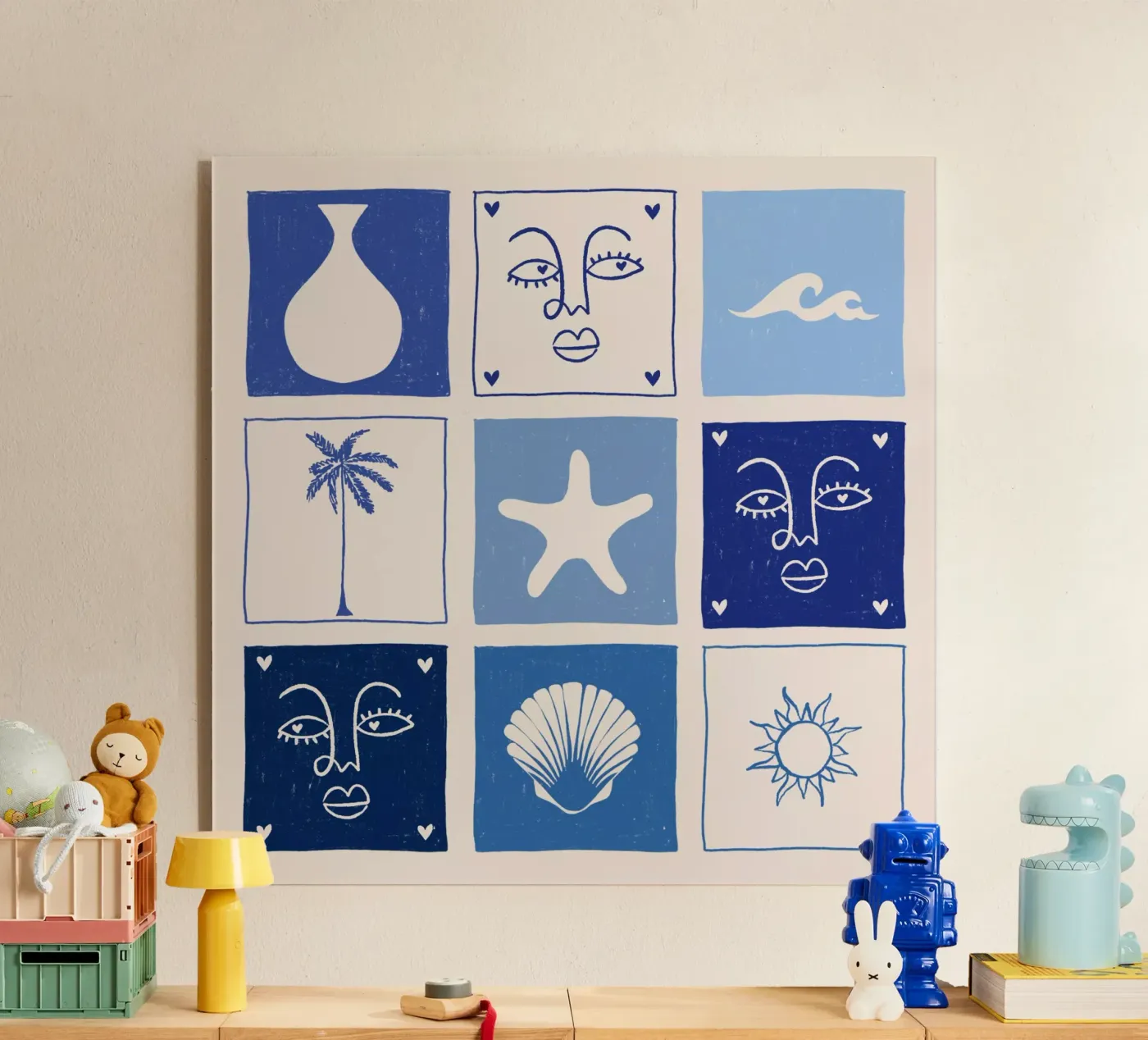 BLUE plexiglas de Shatha Al Dafai