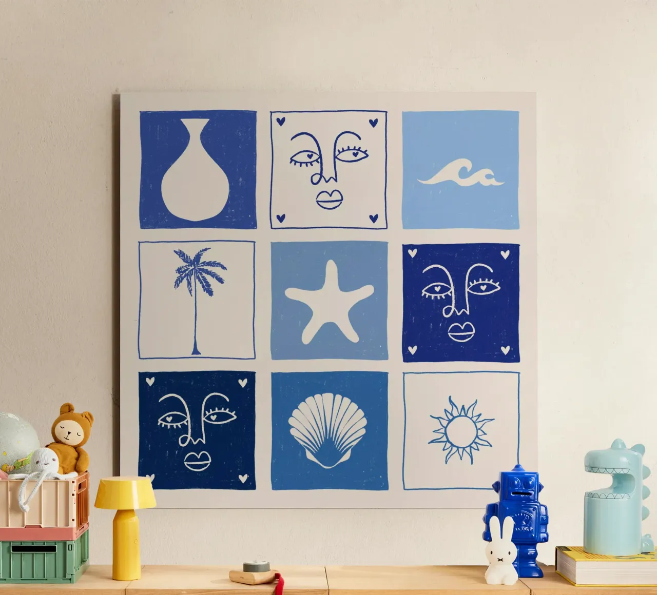 BLUE alluminio dibond da Shatha Al Dafai