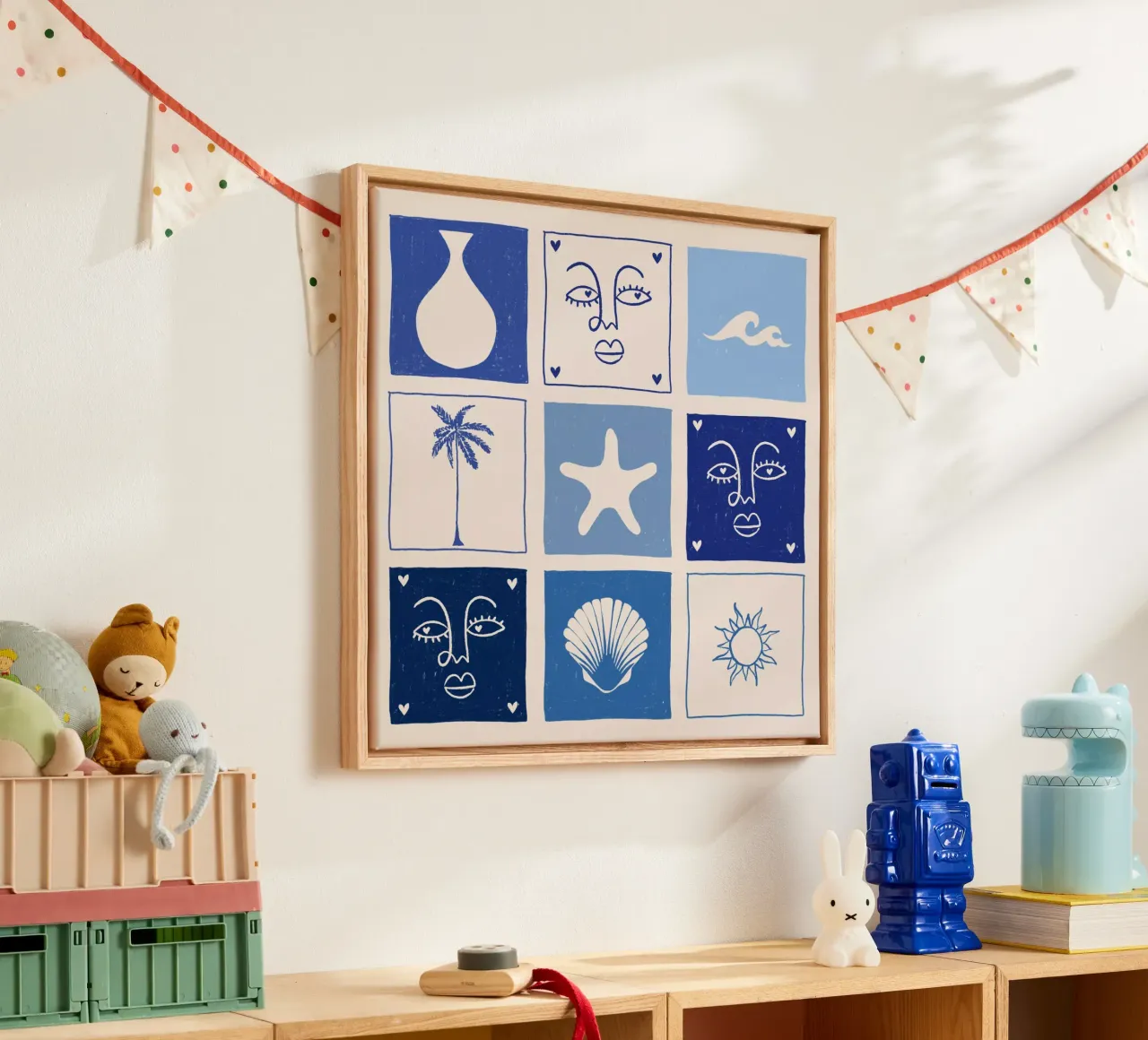 BLUE tela da Shatha Al Dafai