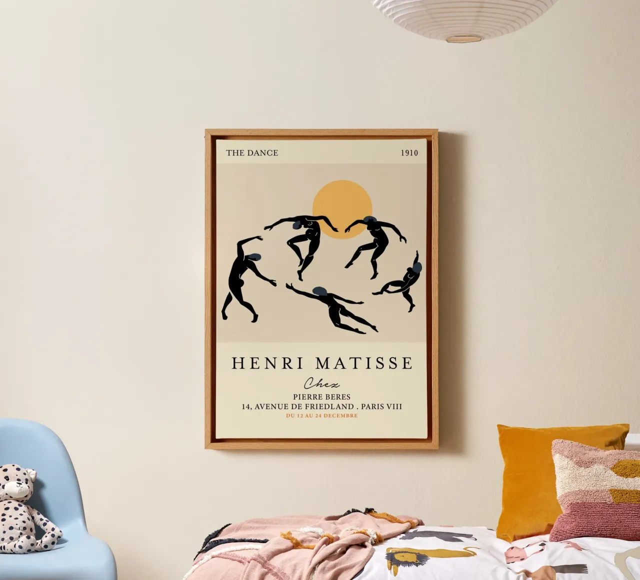 Matisse "De dans" 1910 Zwarte naakten Abstract Poster canvas met Baklijst van homdeco