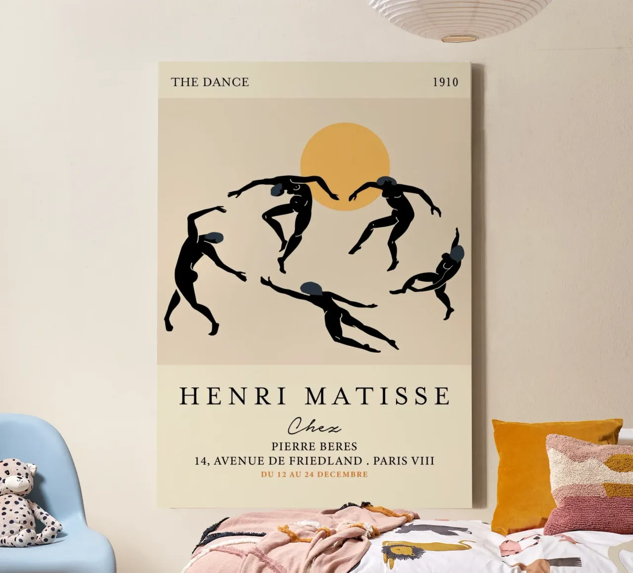 Matisse "De dans" 1910 Zwarte naakten Abstract Poster canvas met Baklijst van homdeco