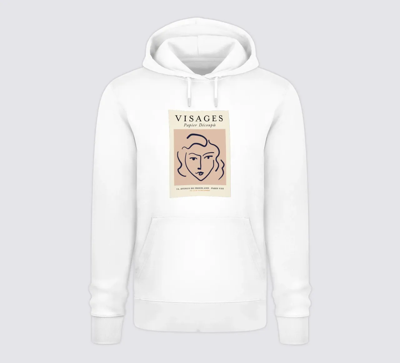 Matisse "Visages" Abstract Face Line Art Print sudadera con capucha de homdeco