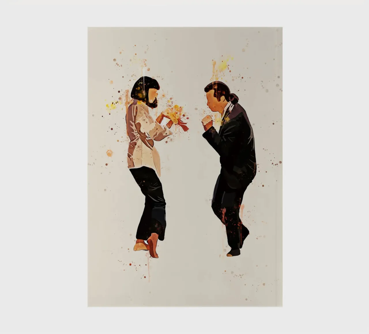 Pulp Fiction danse peinture art carnet de notes de ontoseno