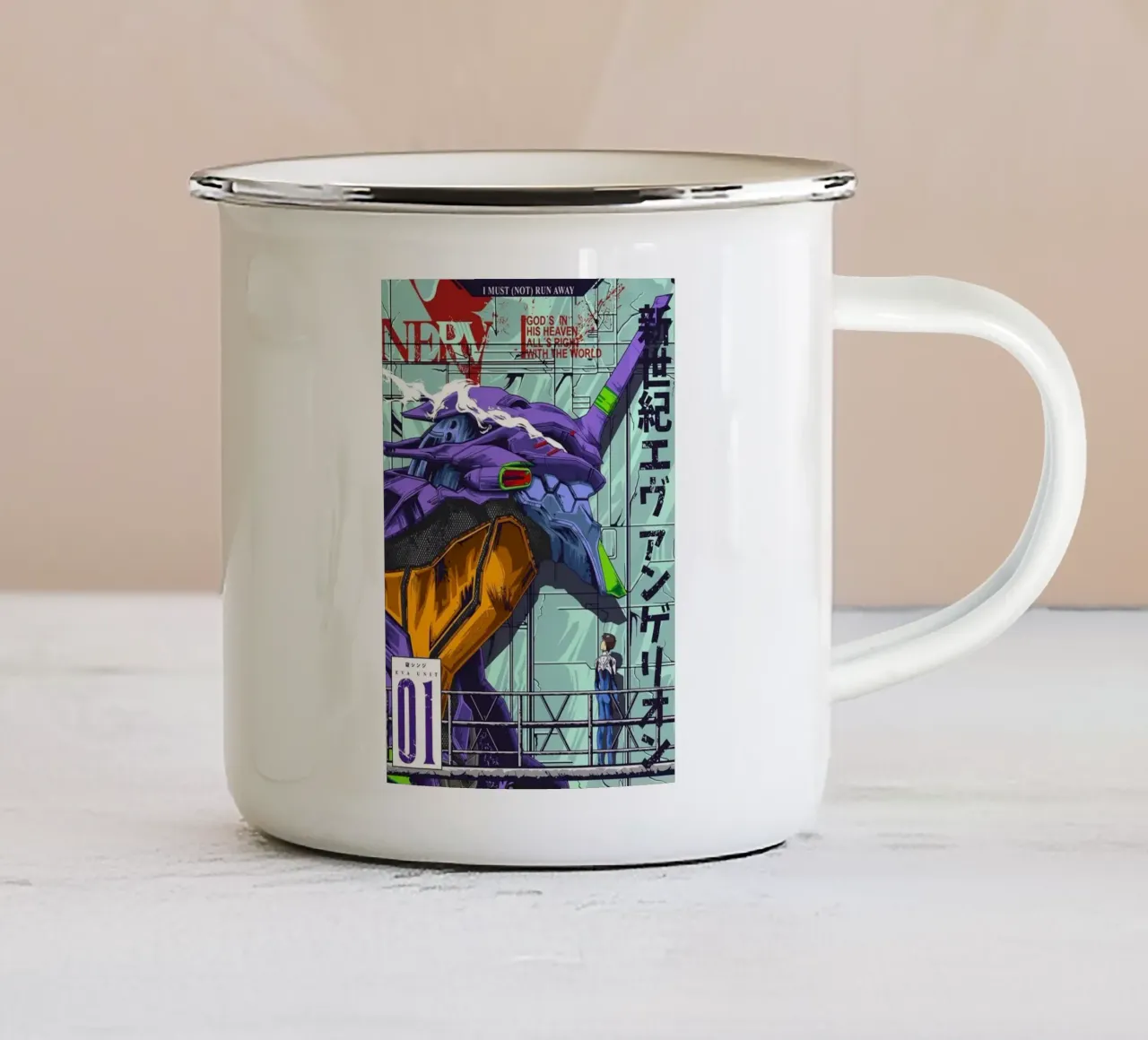 Il Grande Mecha tazza in smalto da withandname
