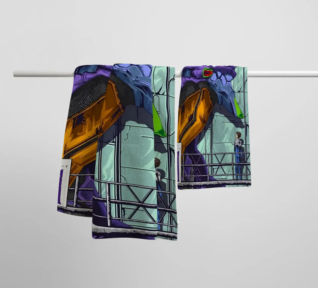 Il Grande Mecha asciugamano da bagno da withandname