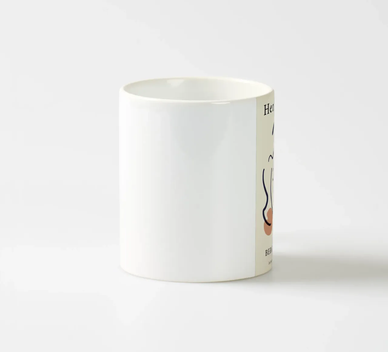 Matisse "Visage" Astratto Line Art & Shapes Poster tazza in ceramica da homdeco