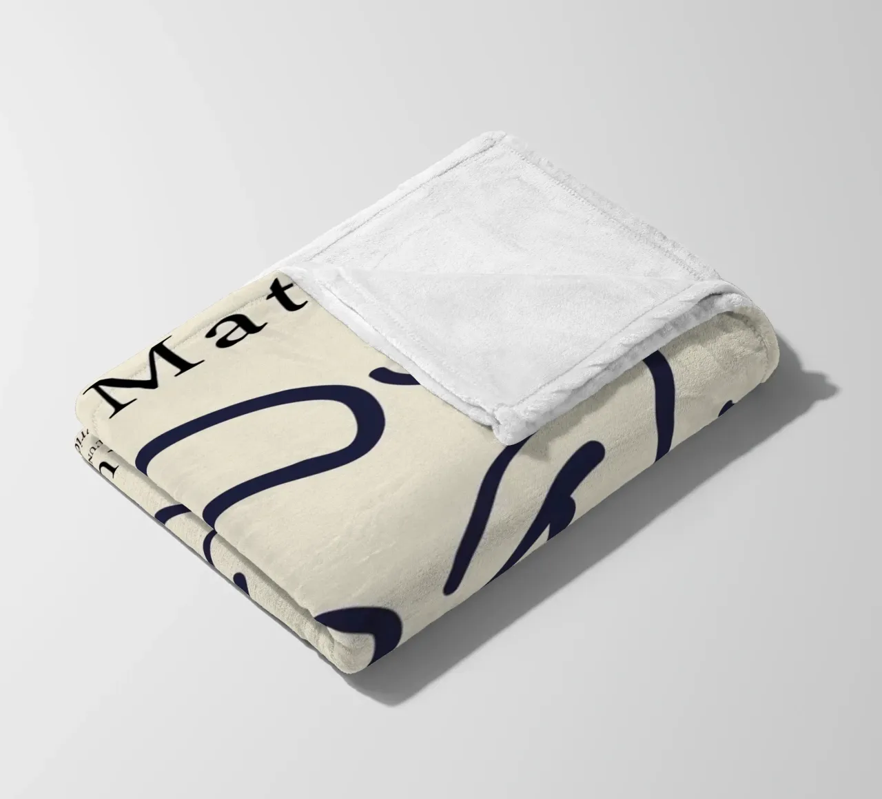 Matisse "Visage" Astratto Line Art & Shapes Poster coperta in pile da homdeco