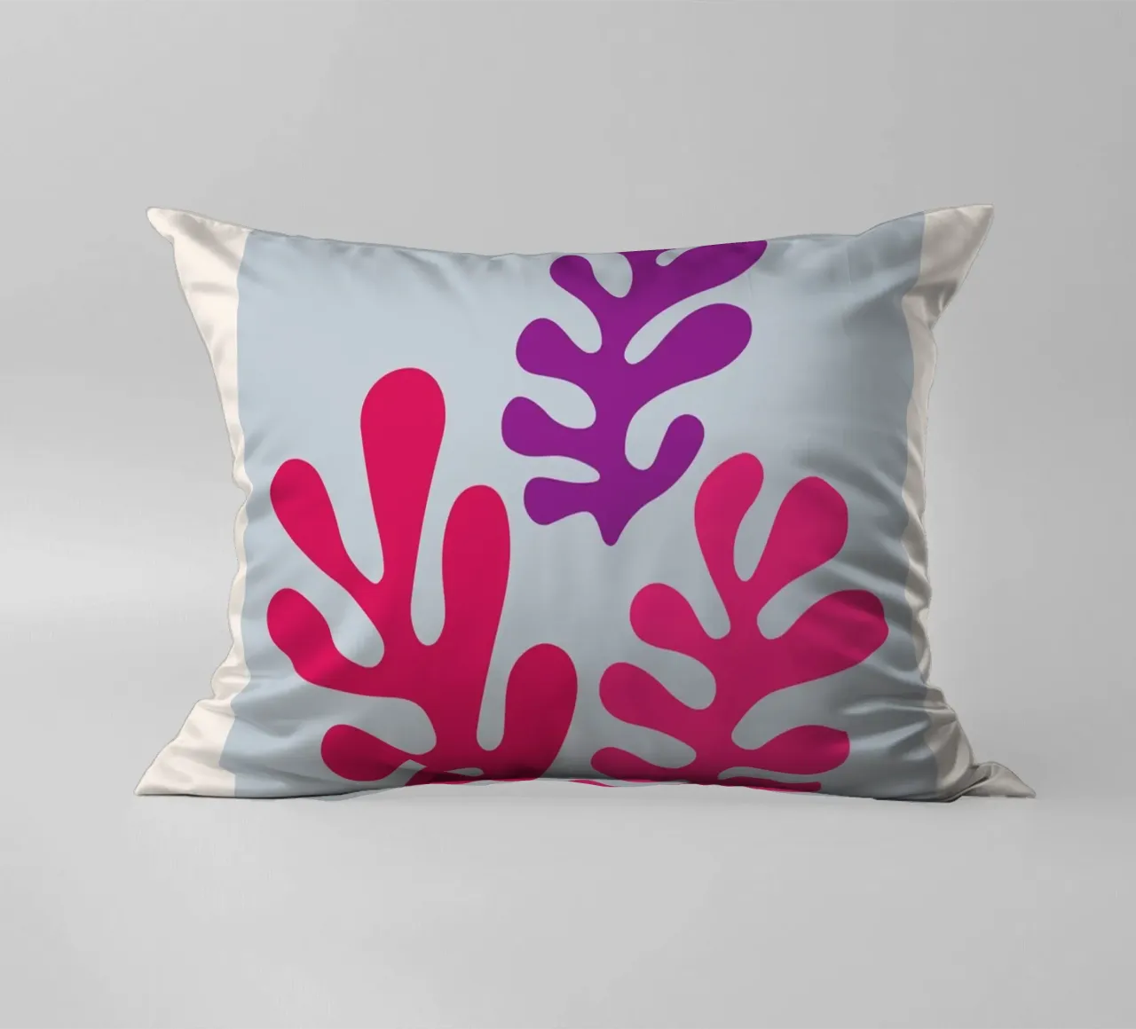 Matisse "I ritagli" Foglie astratte viola e rosa cuscino da homdeco
