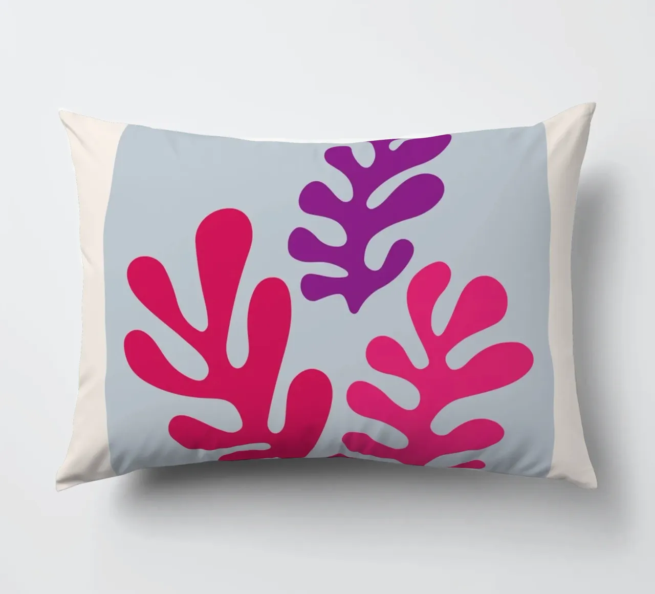 Matisse "I ritagli" Foglie astratte viola e rosa cuscino da homdeco