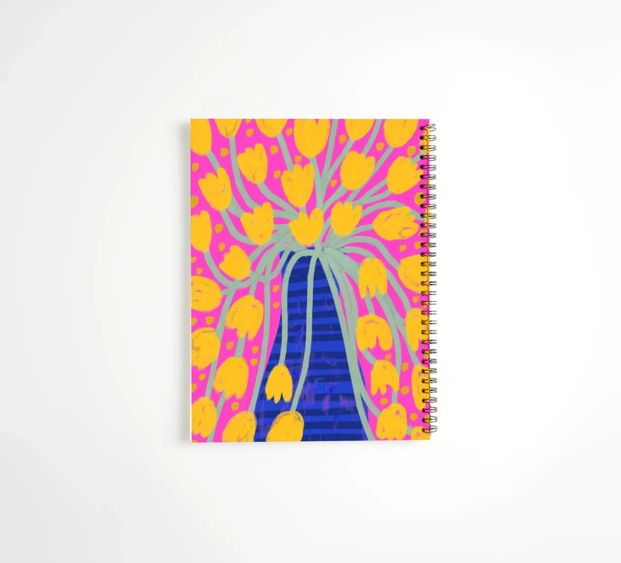 Yellow Tulips spiral notebook by treechild