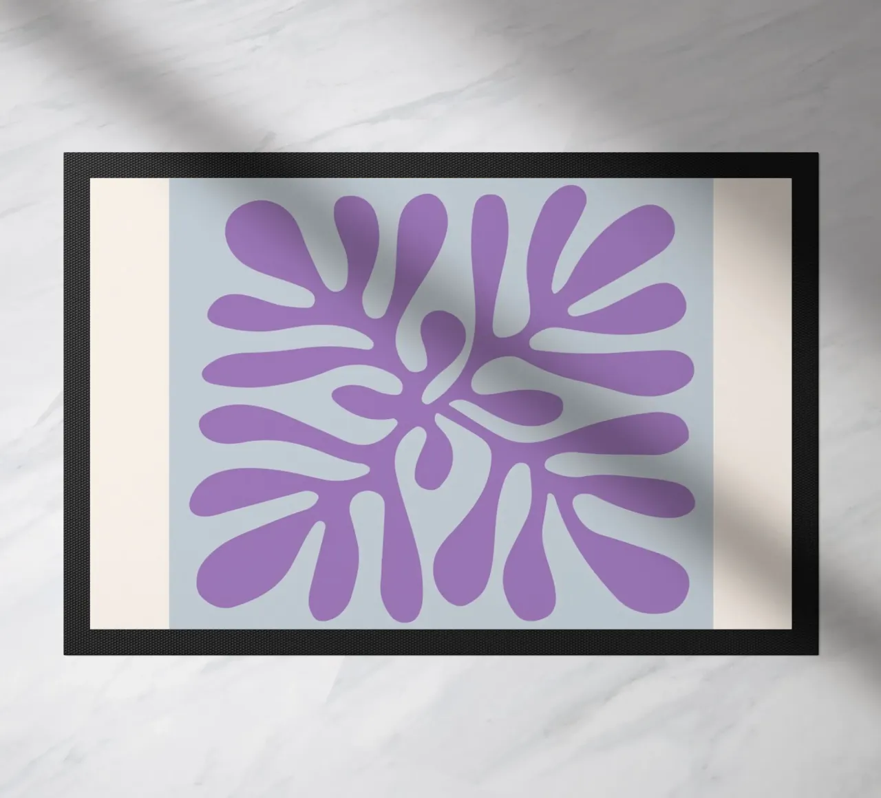 Matisse "I ritagli" Astratto botanico viola zerbino da homdeco