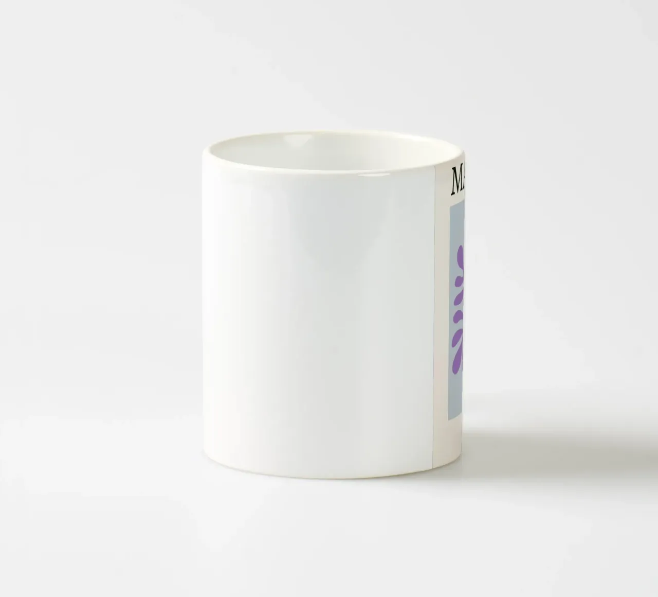 Matisse "I ritagli" Astratto botanico viola tazza in ceramica da homdeco