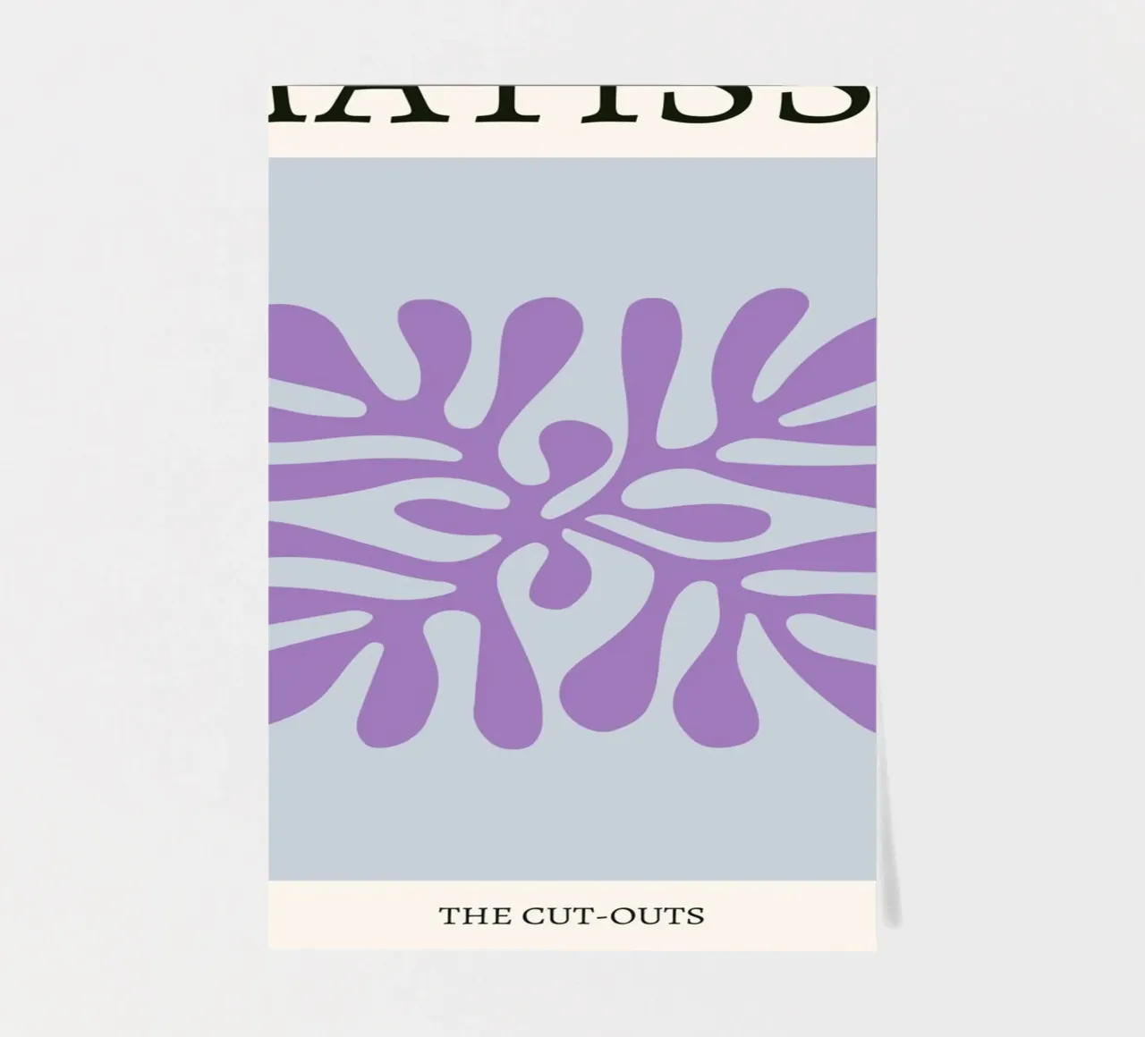Matisse "I ritagli" Astratto botanico viola foglio adesivo da homdeco
