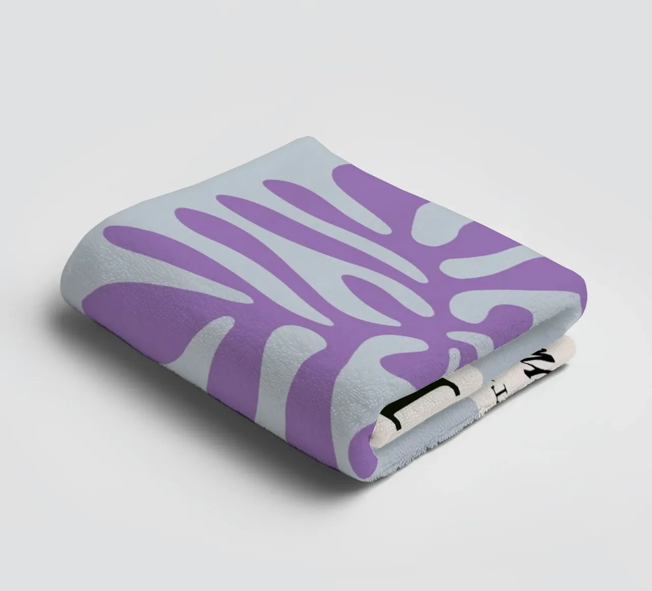 Matisse "The Cut-Outs" Abstrait botanique violet serviette de bain de homdeco