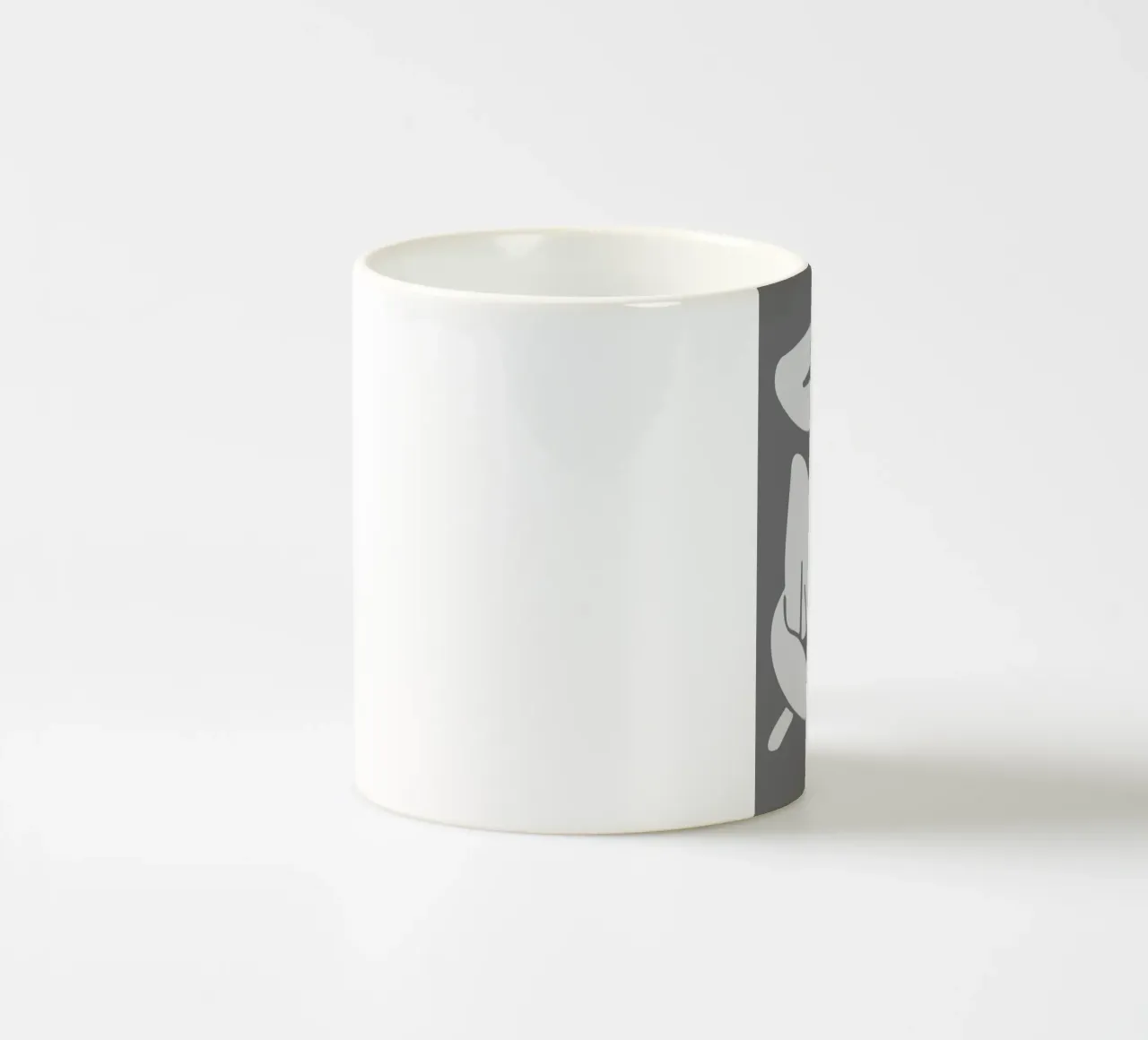 Matisse Geïnspireerde "Nu" Grijs Silhouet Kunstdruk keramische mok van homdeco